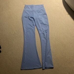 Shein flare leggings, blue, size Small